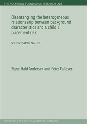 Disentangling the heterogeneous relationsship between background characteristics and a child\'s placement risk