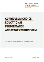 Curriculum choice, educational performance, and wages within stem